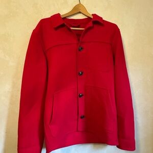 Babobos Men’s Small Red Wool Shirt Jacket